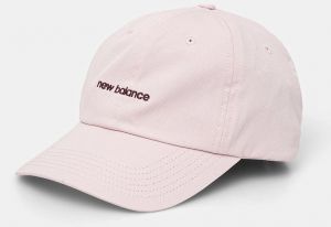 Šiltovka New Balance ružová farba, s nášivkou, LAH51010RSG