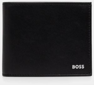Kožená peňaženka BOSS pánsky, čierna farba, 50546139