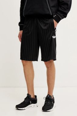 Šortky adidas Originals Poly Short pánske, čierna farba, JC6245