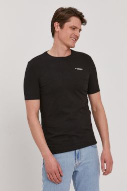 Tričko G-Star Raw pánsky, čierna farba, jednofarebný