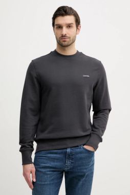 Bavlnená mikina Calvin Klein Jeans pánska, šedá farba, jednofarebná, J30J327530
