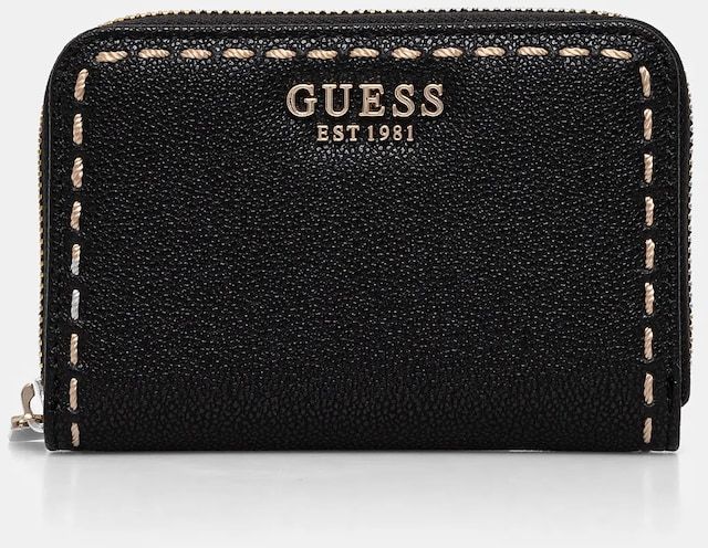 Peňaženka Guess NASTRA dámska, čierna farba, SWBG96 37140