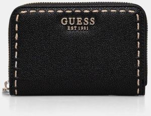Peňaženka Guess NASTRA dámska, čierna farba, SWBG96 37140