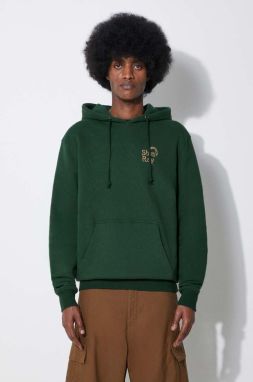Bavlnená mikina Stan Ray Ray-Bow Hood pánska, zelená farba, s kapucňou, s nášivkou, SS2405213
