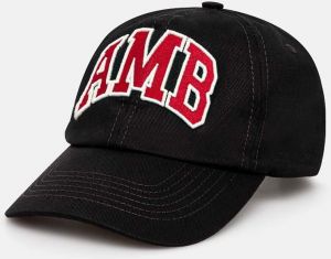 Bavlnená šiltovka AMBUSH Baseball Cap Tap čierna farba, s nášivkou, BMLB002F24FAB0011028