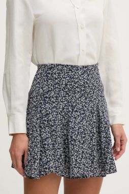 Sukňa Pepe Jeans CASSANDRA tmavomodrá farba, mini, áčkový strih, PL901196
