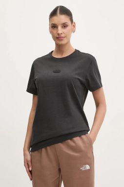 Bavlnené tričko The North Face Nature Relaxed dámske, čierna farba, NF0A8BVWJK31