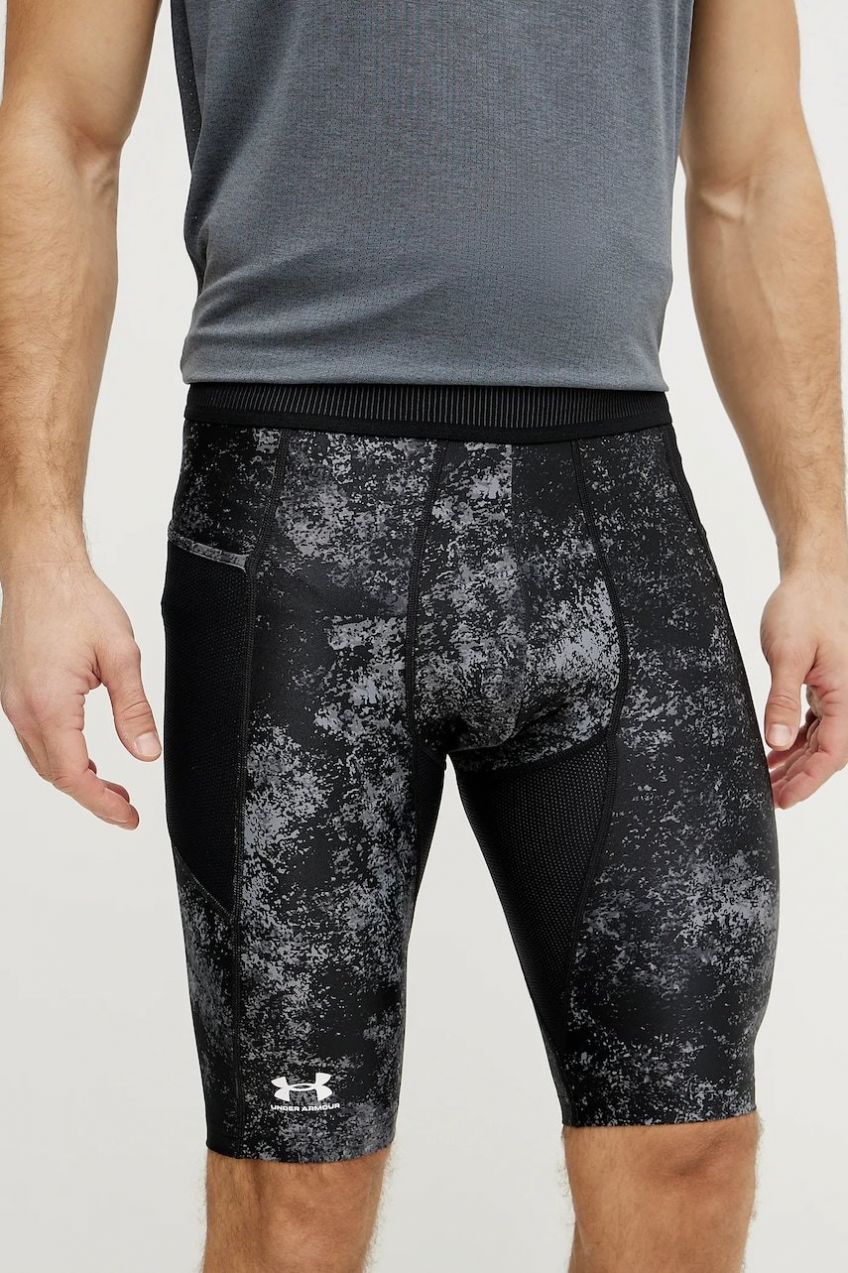 Tréningové šortky Under Armour HeatGear Iso-Chill čierna farba, 1383778