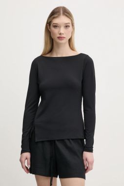 Blúzka Abercrombie & Fitch dámska, čierna farba, jednofarebná, KI139-5210