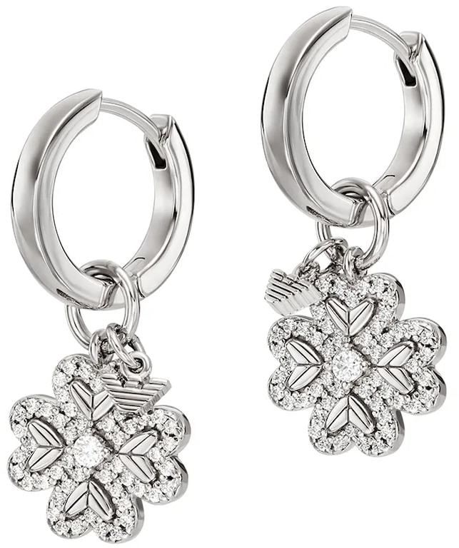 Strieborné náušnice Emporio Armani SENTIMENTAL EG3608040