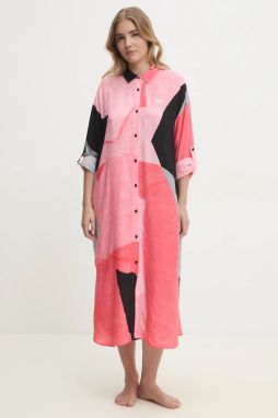 Nočná košeľa Dkny dámska, ružová farba, YI60043