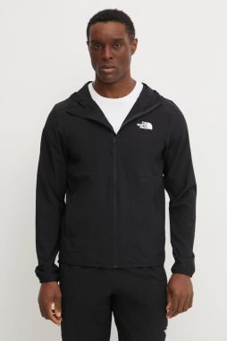 Športová mikina The North Face Woven čierna farba, s kapucňou, jednofarebná, NF0A8CS7JK31
