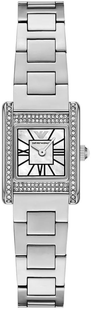 Hodinky Emporio Armani MINI GENNI dámske, strieborná farba, AR11662