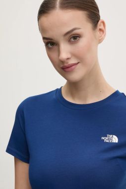 Tričko The North Face Simple Dome dámske, tmavomodrá farba, NF0A87NHD1R1