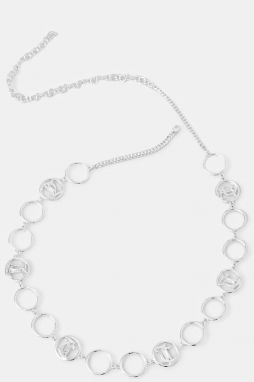Opasok Juicy Couture DIANA BELLY CHAIN dámsky, strieborná farba, JCJBC124023