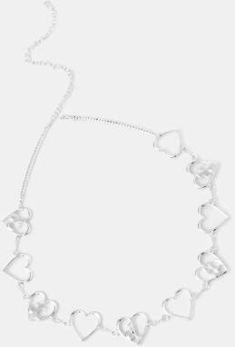 Opasok Juicy Couture DEBRA BELLY CHAIN dámsky, strieborná farba, JCJBC124024