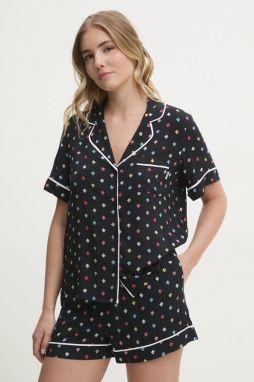 Pyžamo Dkny dámske, čierna farba, YI50043