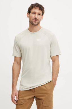 Športové tričko Jack Wolfskin Prelight Swift béžová farba, jednofarebné, A63800