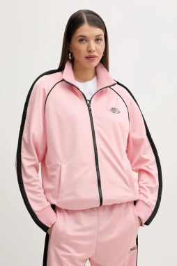 Mikina Fiorucci Puffy Piping Angel Track Sweatshirt dámska, ružová farba, s nášivkou, U02SPSZI270PL01PN02