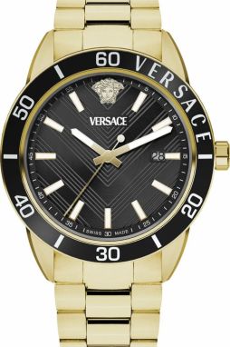 Hodinky Versace pánske, zlatá farba, VEYCA0724