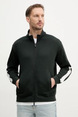 Bavlnená mikina Armani Exchange pánska, zelená farba, jednofarebná, XM000311 AF10365