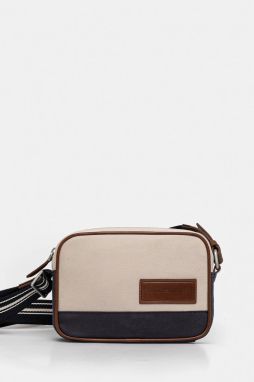 Malá taška Tommy Hilfiger béžová farba, AM0AM13366