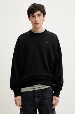 Mikina Diesel S-ROB-MICRODIV SWEAT-SHIRT pánska, čierna farba, A14942.0GRAC