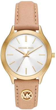 Hodinky Michael Kors SLIM RUNWAY dámske, béžová farba, MK7533