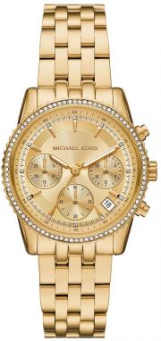 Hodinky Michael Kors RITZ dámske, zlatá farba, MK7530