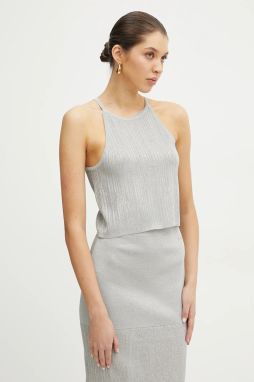 Top Armani Exchange dámsky, šedá farba, melanžový, XW000112 AF11957