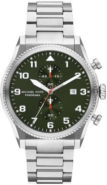 Hodinky Michael Kors PANORAMA pánske, strieborná farba, MK9196