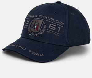 Bavlnená šiltovka Aeronautica Militare tmavomodrá farba, s nášivkou, HA1206CT3299