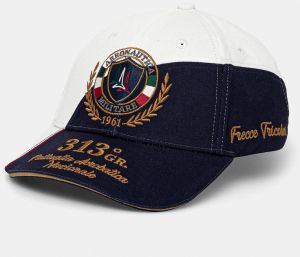 Bavlnená šiltovka Aeronautica Militare tmavomodrá farba, s nášivkou, HA1210CT3299