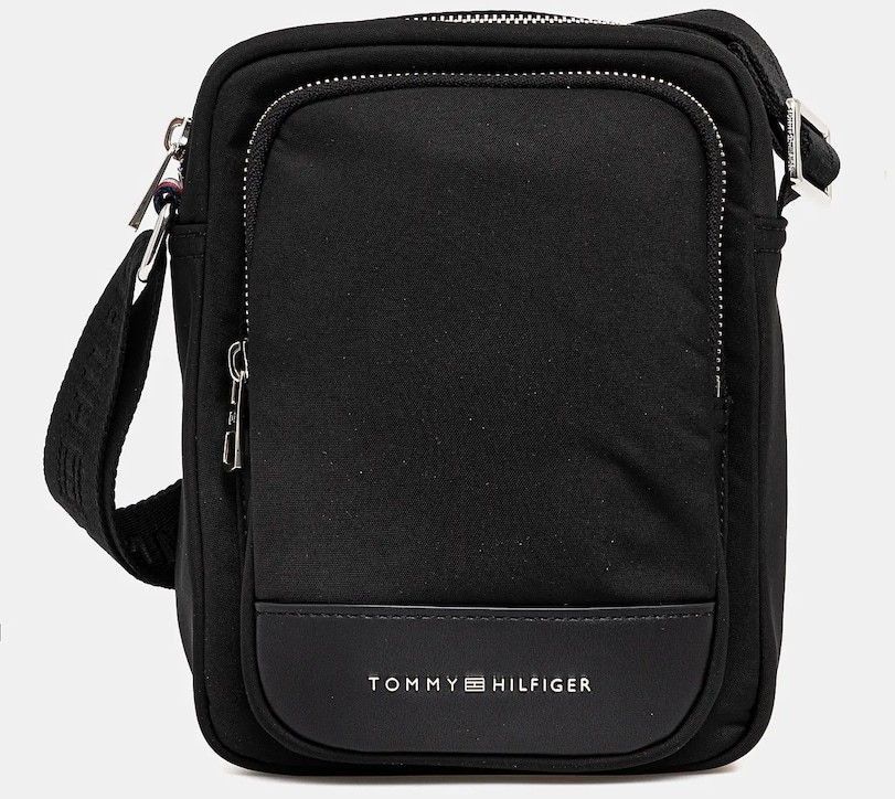 Malá taška Tommy Hilfiger čierna farba, AM0AM13190
