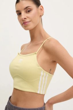 Top adidas Originals 3-Stripes žltá farba, JD5010
