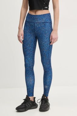 Legíny adidas by Stella McCartney TruePurpose Optime dámske, tmavomodrá farba, vzorované, JF8483