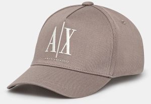 Bavlnená šiltovka Armani Exchange béžová farba, s nášivkou, XM000811 AF13343