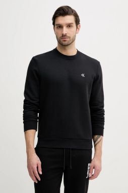 Mikina Calvin Klein Jeans pánska, čierna farba, jednofarebná, LV040QM430