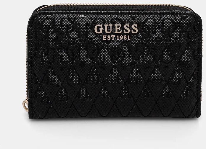 Peňaženka Guess BETULA dámska, čierna farba, SWGG96 26140