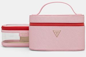 Kozmetická taška Guess 2-pak ružová farba, PW7528 P5261
