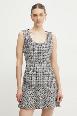 Šaty Guess DAPHNEE čierna farba, mini, áčkový strih, W5RK10 WGW82