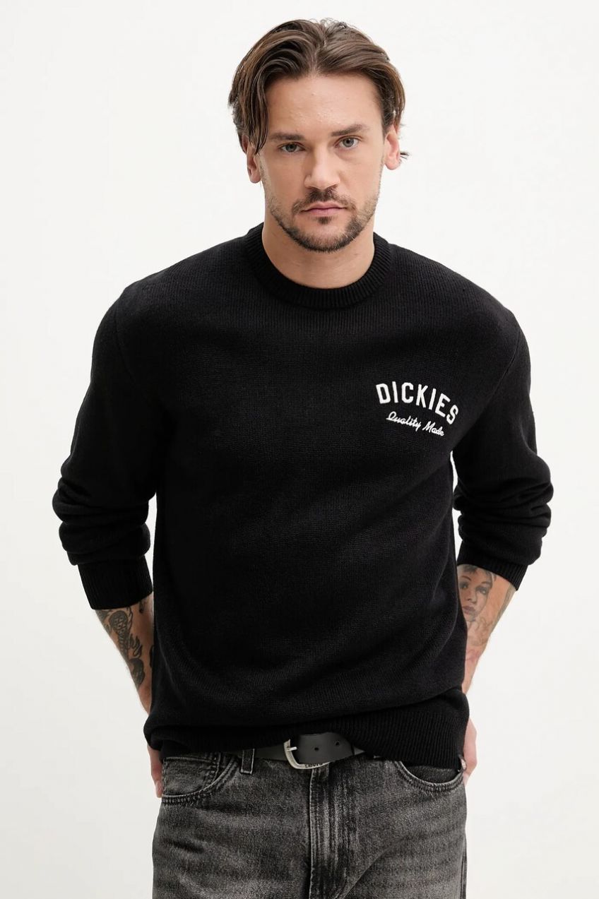 Sveter Dickies pánsky, čierna farba, tenký, DK0A4Z7BBLK1