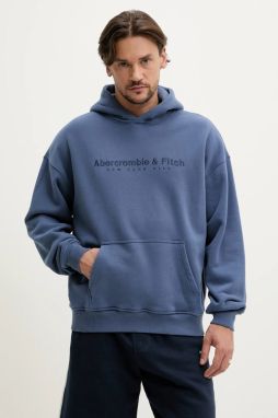 Mikina Abercrombie & Fitch pánska, s kapucňou, jednofarebná, KI175-5121