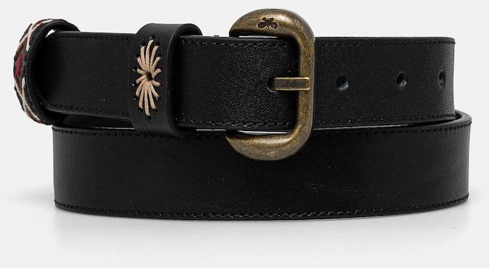 Kožený opasok Weekend Max Mara dámsky, čierna farba, 2515501075600