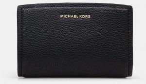 Kožená peňaženka MICHAEL Michael Kors dámska, čierna farba, 32S5GYTZ2L