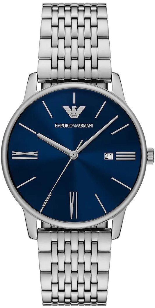 Hodinky Emporio Armani MINIMALIST pánske, strieborná farba, AR11674