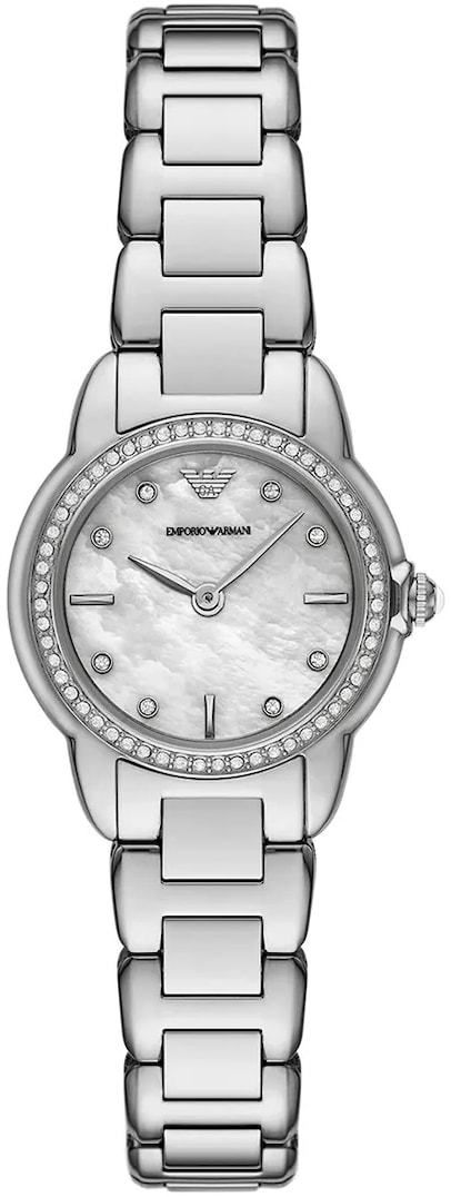 Hodinky Emporio Armani MINI MIA dámske, strieborná farba, AR11669
