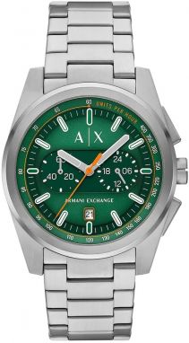 Hodinky Armani Exchange PARKER pánske, strieborná farba, AX2862