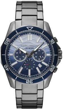 Hodinky Armani Exchange SPENCER pánske, šedá farba, AX1967