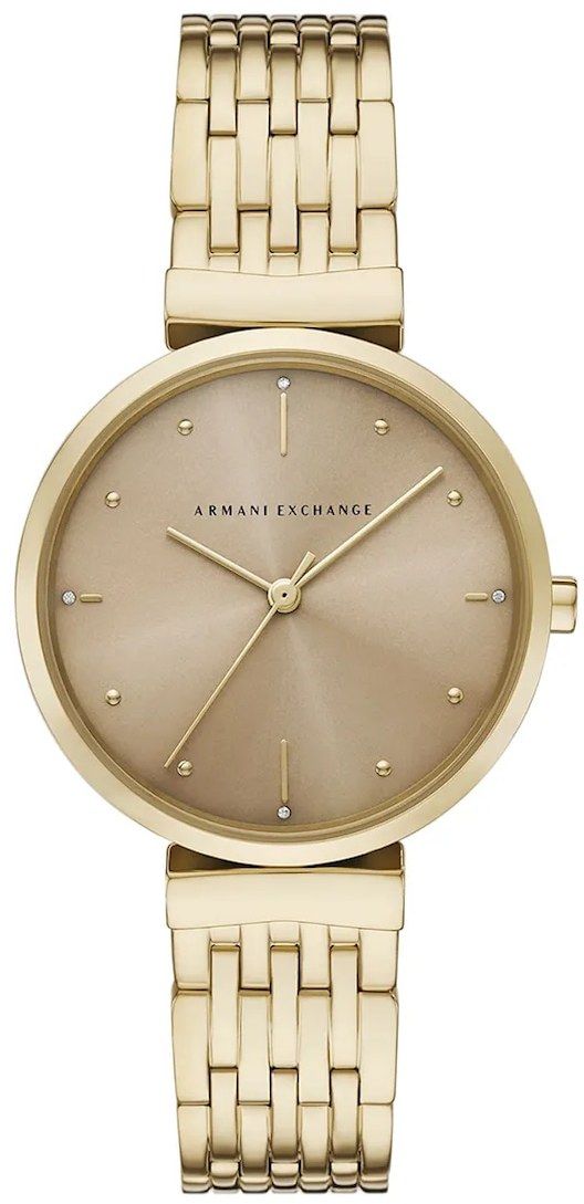 Hodinky Armani Exchange ZOE dámske, zlatá farba, AX5916